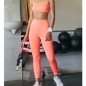 Free people movement very prairie legging in papaya punch